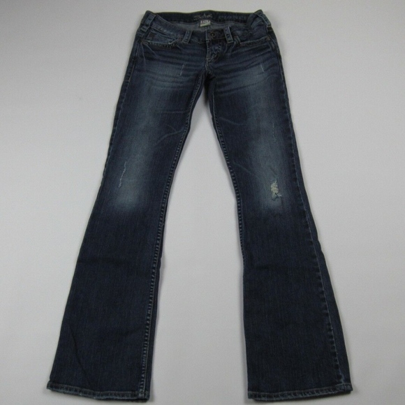 Silver Jeans Denim - SILVER JEANS Distressed Pioneer Jeans